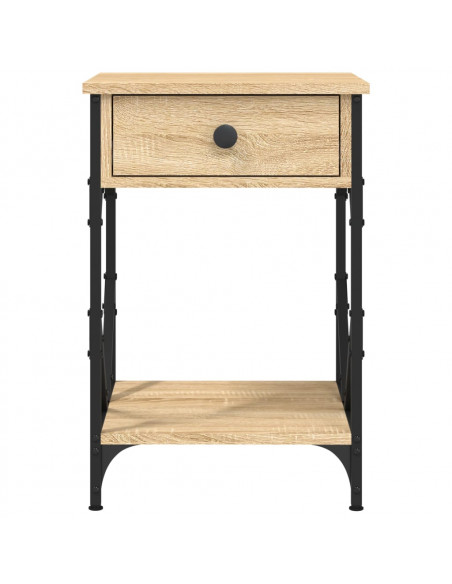 Comodino Rovere Sonoma 40x42x60 cm in Legno Multistrato