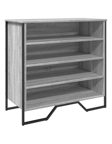 Scarpiera Grigio Sonoma 80x38x78 cm in Truciolato