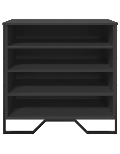 Scarpiera Nera 80x38x78 cm in Truciolato