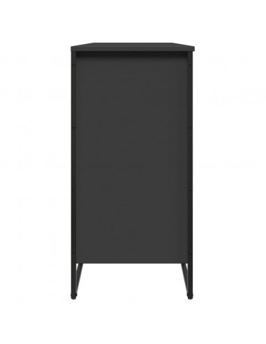 Scarpiera Nera 80x38x78 cm in Truciolato