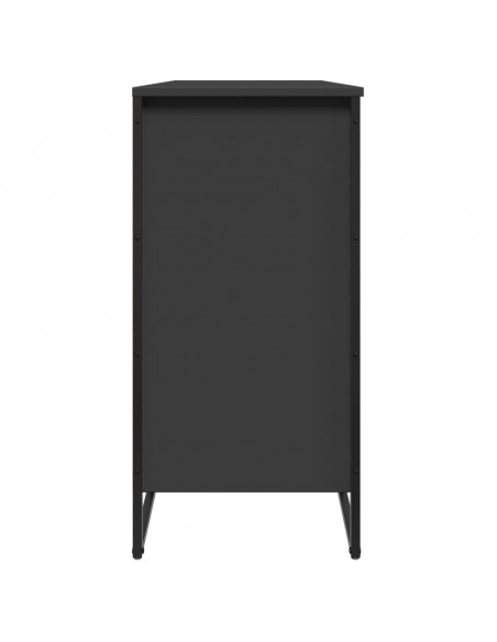 Scarpiera Nera 80x38x78 cm in Truciolato