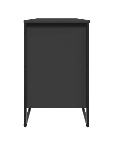 Scarpiera Nera 90x38x61,5 cm in Truciolato