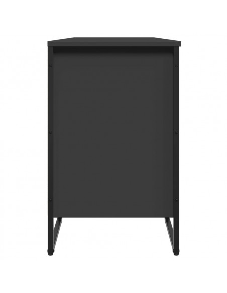 Scarpiera Nera 90x38x61,5 cm in Truciolato