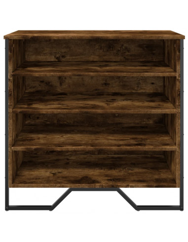 Scarpiera Rovere Fumo 80x38x78 cm in Truciolato