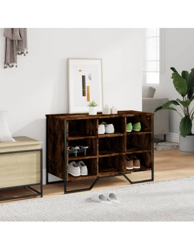 Scarpiera Rovere Fumo 90x38x61,5 cm in Truciolato