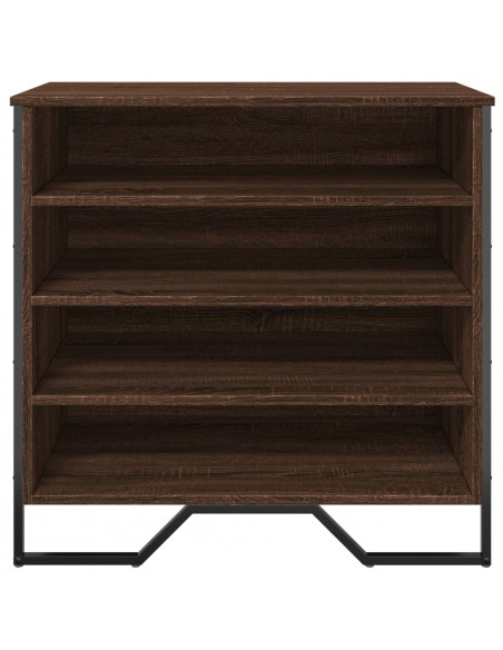 Scarpiera Rovere Marrone 80x38x78 cm in Truciolato