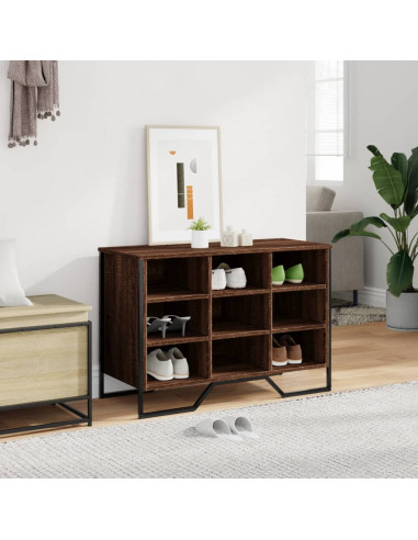 Scarpiera Rovere Marrone 90x38x61,5 cm in Truciolato