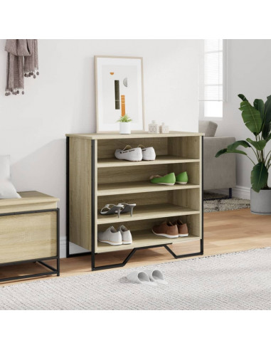 Scarpiera Rovere Sonoma 80x38x78 cm in Truciolato