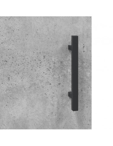 Credenza Grigio Cemento 69,5x31x115 cm in Legno Multistrato