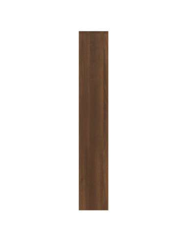 Scarpiera con Specchio a 3 Livelli Rovere marrone 63x17x102,5cm