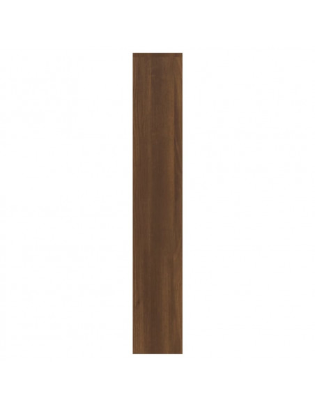 Scarpiera con Specchio a 3 Livelli Rovere marrone 63x17x102,5cm