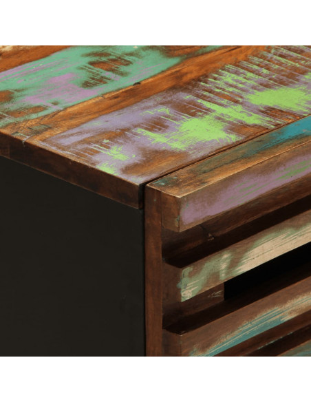 Comodino 50x34x62 cm in Legno Massello di Acacia