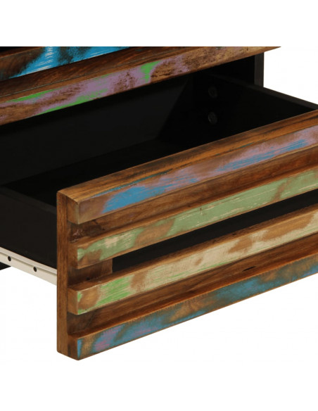 Comodino 50x34x62 cm in Legno Massello di Acacia