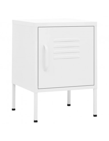 Comodini 2 pz Bianchi 35x35x51 cm in Acciaio