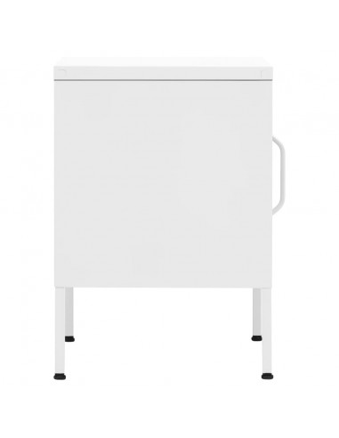 Comodini 2 pz Bianchi 35x35x51 cm in Acciaio