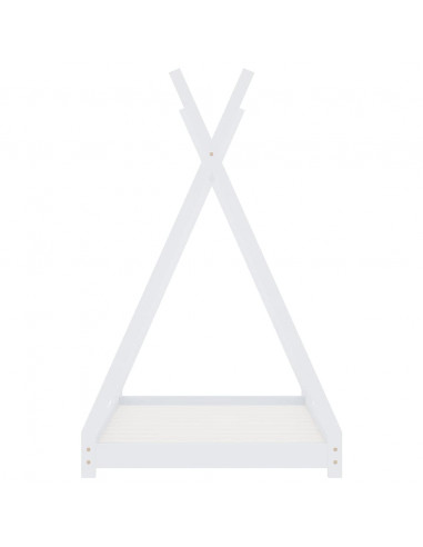 Giroletto per Bambini Bianco in Massello di Pino 80x160 cm