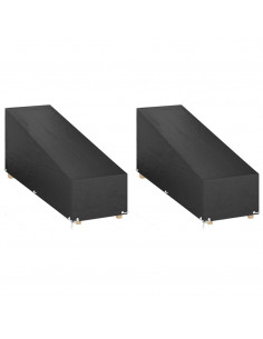 Coperture Sdraio 2pz 12 Occhielli 200x65x35/60 cm Polietilene 2