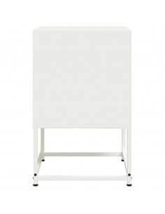 Comodini 2 pz Bianchi 36x39x60,5 cm in Acciaio 2
