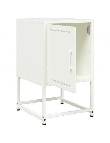 Comodini 2 pz Bianchi 36x39x60,5 cm in Acciaio