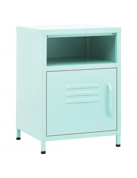 Comodini 2 pz Menta 35x35x51 cm in Acciaio