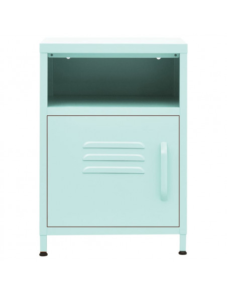 Comodini 2 pz Menta 35x35x51 cm in Acciaio