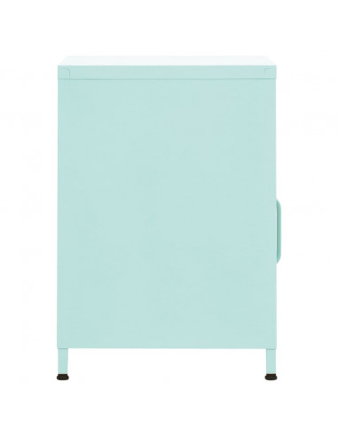 Comodini 2 pz Menta 35x35x51 cm in Acciaio