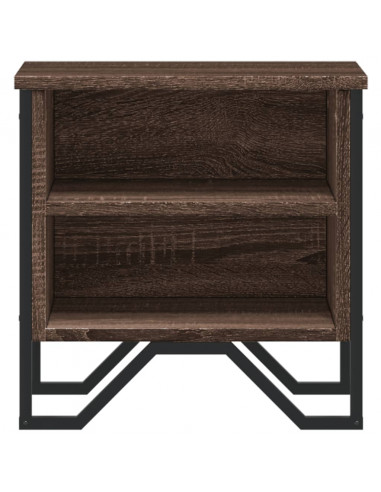 Comodini Rovere Marrone 2pz 40x30x40 cm in Truciolato