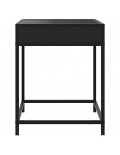 Comodino con LED Infinity Nero 40x40x51 cm 2