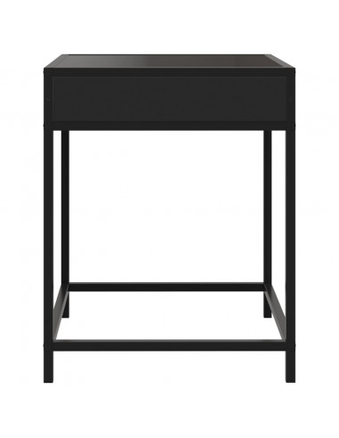 Comodino con LED Infinity Nero 40x40x51 cm