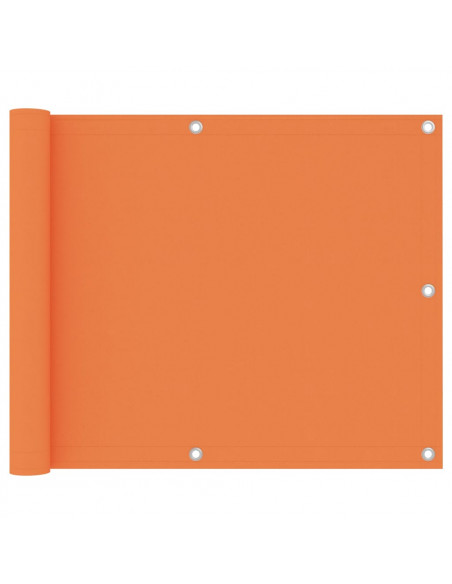 Paravento da Balcone Arancione 75x300 cm Tessuto Oxford