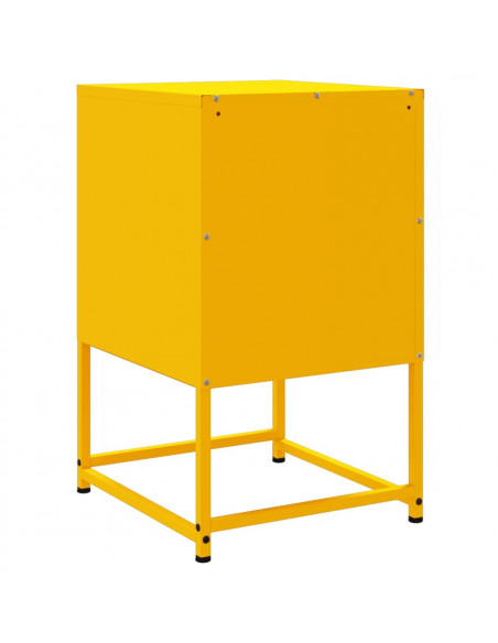 Comodino Giallo Senape 36x39x60,5 cm in Acciaio
