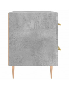 Comodino Grigio Cemento 40x35x47,5 cm in Legno Multistrato 2