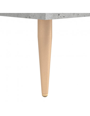 Comodino Grigio Cemento 40x35x47,5 cm in Legno Multistrato