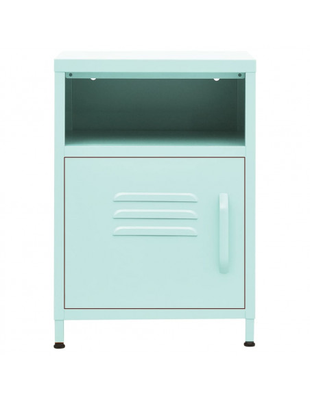 Comodino Menta 35x35x51 cm in Acciaio