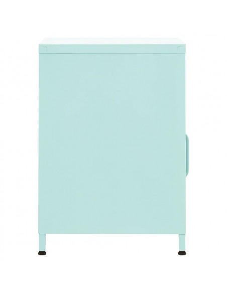 Comodino Menta 35x35x51 cm in Acciaio