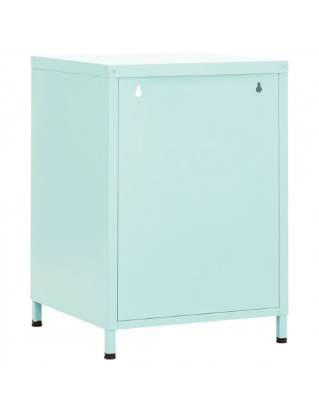 Comodino Menta 35x35x51 cm in Acciaio