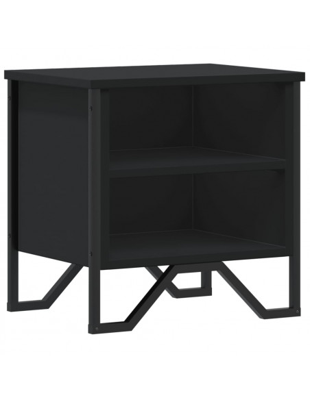 Comodino Nero 40x30x40 cm in Legno Multistrato