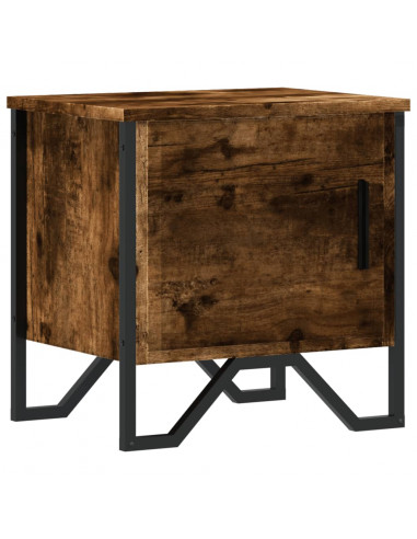 Comodino Rovere Fumo 40x30x40 cm in Truciolato