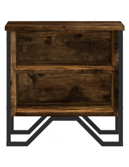 Comodino Rovere Fumo 40x30x40 cm in Truciolato