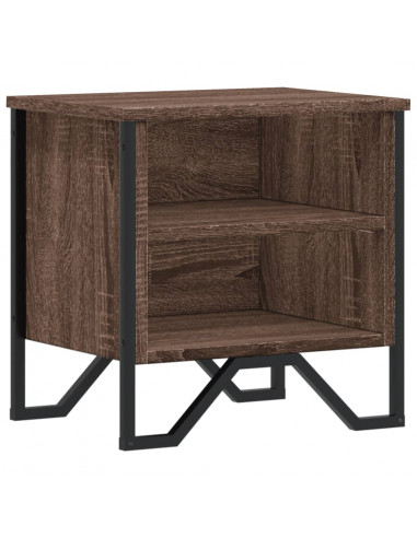 Comodino Rovere Marrone 40x30x40 cm in Truciolato