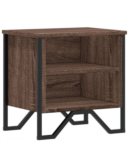 Comodino Rovere Marrone 40x30x40 cm in Truciolato