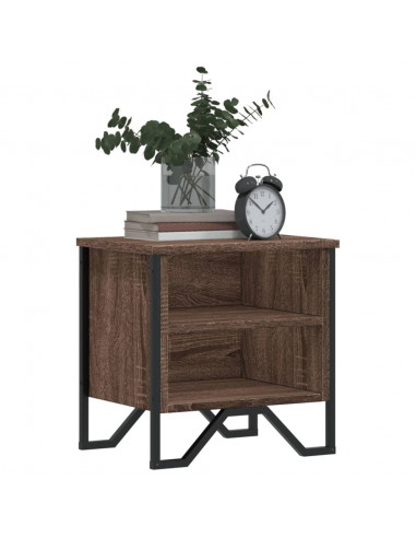 Comodino Rovere Marrone 40x30x40 cm in Truciolato