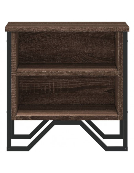 Comodino Rovere Marrone 40x30x40 cm in Truciolato