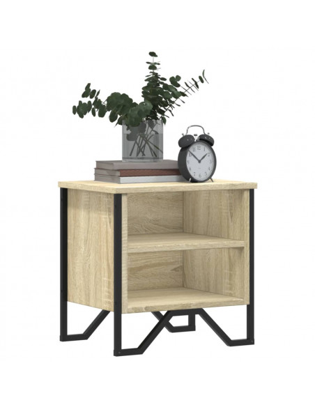 Comodino Rovere Sonoma 40x30x40 cm in Legno Multistrato