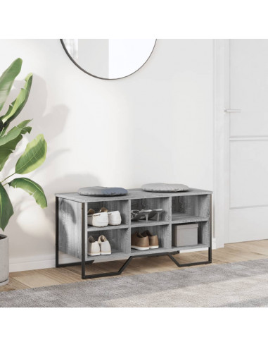 Scarpiera Grigio Sonoma 90x38x45,5 cm in Truciolato