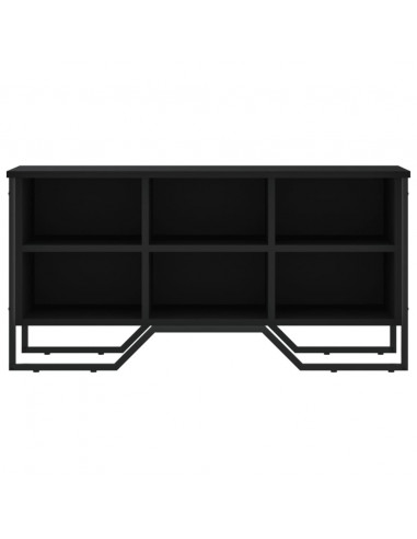 Scarpiera Nera 90x38x45,5 cm in Truciolato
