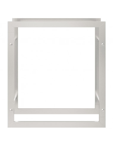 Portalegna 80x28x86 cm in Acciaio Inossidabile