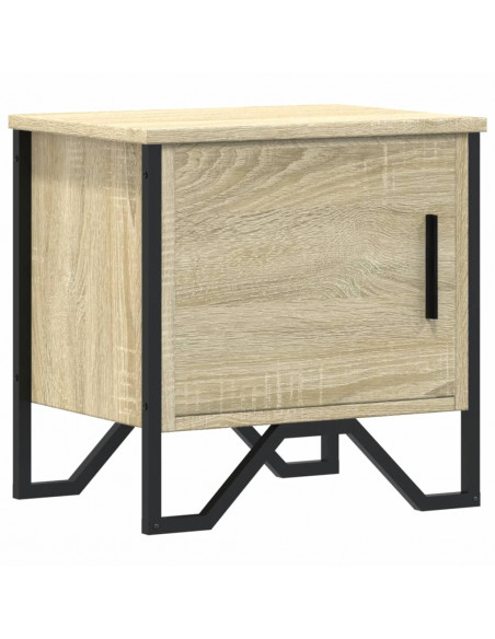 Comodino Rovere Sonoma 40x30x40 cm in Legno Multistrato