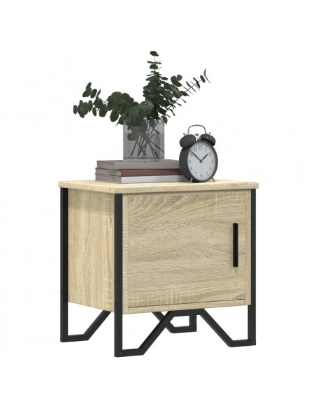 Comodino Rovere Sonoma 40x30x40 cm in Legno Multistrato