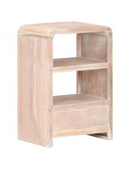 Comodino 40x30x60 cm in Legno Massello di Acacia